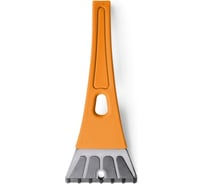 Скребок для снега AUTOPROFI 10х25 см, усиленный, чёрный/оранжевый SC-1419 BK/ORANGE