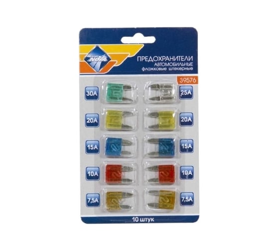 Флажковые предохранители Nova Bright MINI 7,5А-30А 39946