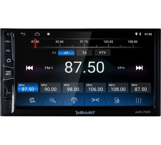 Универсальное головное устройство SWAT AHR-7020 7, Android 8.1, 4х50 Вт, MP3, USB, SD, BT УТ000014815 1