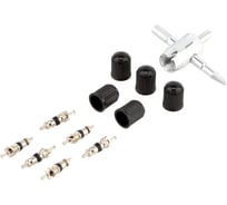 Набор для ремонта вентиля колеса (камеры) 11пр. короткий ниппель (пластик.колпачок) 882601 Beril 10958