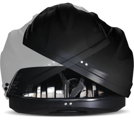 Бокс-багажник на крышу PT Group Turino Sport аэродинамический, серый, двустороннее открывание 00002511