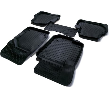 Резиновые коврики SRTK 3D PREMIUM в салон Volkswagen Passat B7 SD/UN 2011-2015 PR.W.PAS.B7.11G.02023