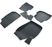 Резиновые коврики SRTK 3D PREMIUM в салон Volkswagen Polo SD 2009-2019 PR.W.POL.SD.09G.02024