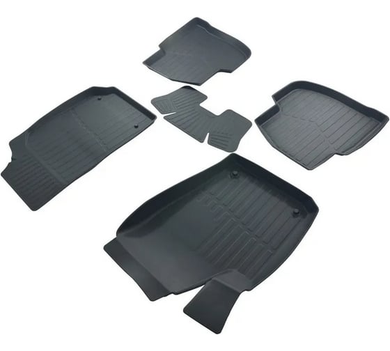 Резиновые коврики SRTK 3D PREMIUM в салон Volkswagen Polo SD 2009-2019 PR.W.POL.SD.09G.02024 1