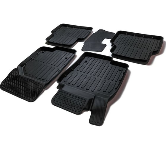 Резиновые коврики SRTK 3D PREMIUM в салон Volkswagen Tiguan I 2007-2016 PR.W.TIG.07G.02067 1