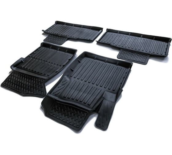 Резиновые коврики SRTK в салон 3D STANDART для Uaz Patriot 2005-2013 UA.PAT.05G.01X12 1