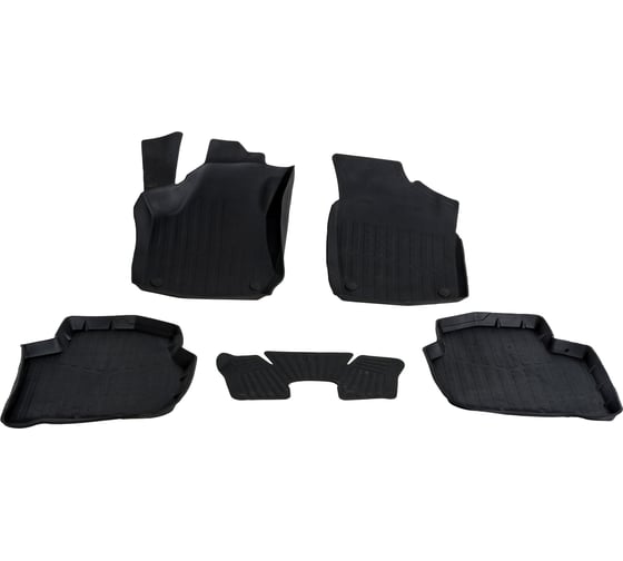 Резиновые коврики SRTK 3D PREMIUM в салон Volkswagen Polo 2020- PR.W.POL.20G.02061 1