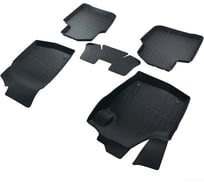 Резиновые коврики SRTK 3D PREMIUM в салон Volkswagen Polo 2020- низкий борт PR.NB.W.POL.20G.02061