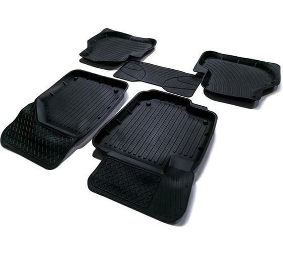 Резиновые коврики SRTK 3D PREMIUM в салон Volkswagen Jetta VI 2011-2018 PR.W.JET.11G.02023 1