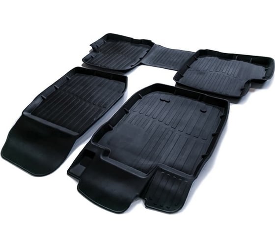 Резиновые коврики SRTK в салон 3D STANDART для Lada Largus 2021- LD.LAR.21G.01X35