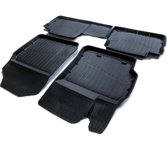 Резиновые коврики SRTK 3D PREMIUM в салон Toyota Auris 2006-2012 PR.TY.AUR.06G.02X13 1