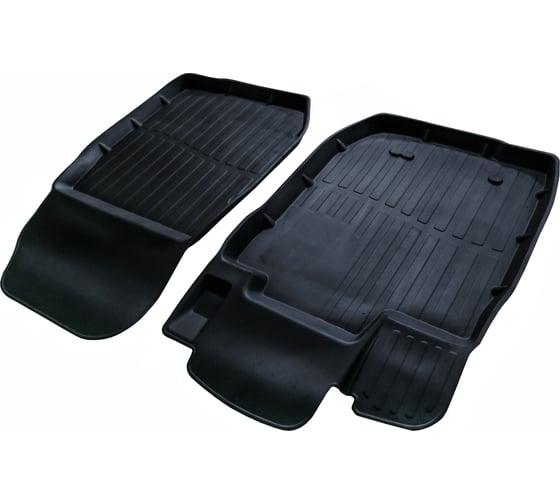 Резиновые коврики SRTK в салон 3D STANDART для Lada Largus 2012- Передние PER.LD.LAR.01X35