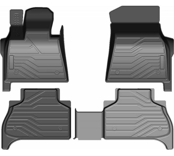 Резиновые передние коврики SRTK 3D LUX в салон BMW X5 G05 / X6 G06 / X7 G07 PER.3D.BM.X.5.18G.08X06 1