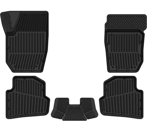 Резиновые коврики SRTK 3D PREMIUM в салон Skoda Fabia 2010-2014 PR.SK.FAB.10G.02050