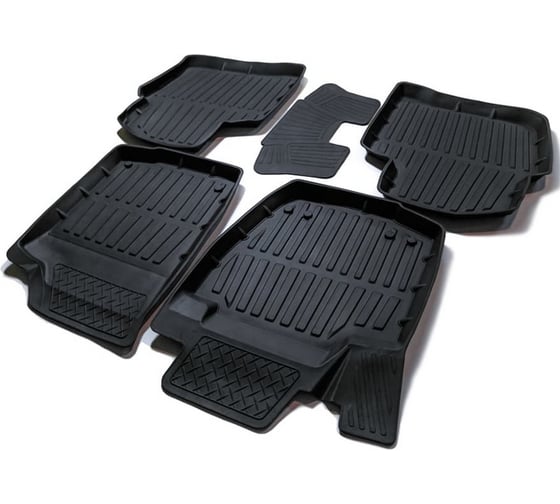 Резиновые коврики SRTK 3D PREMIUM в салон Skoda Rapid 2012- PR.SK.RAP.12G.02061 1