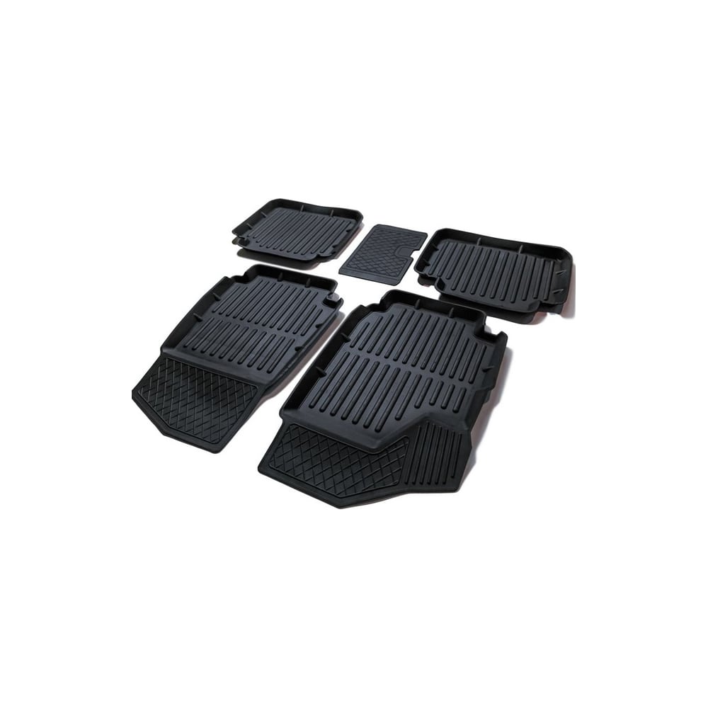 Резиновые коврики SRTK в салон 3D STANDART для Lada Niva 2131 1993-2017 ...