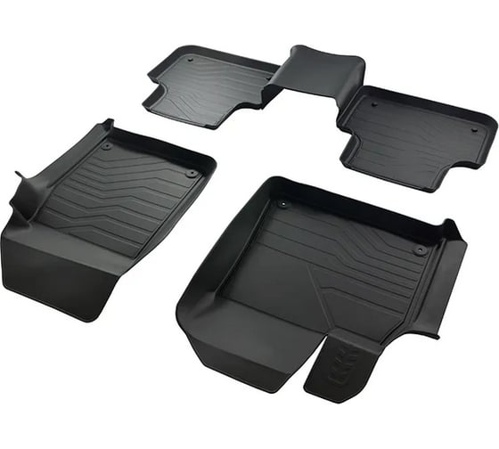 Резиновые передние коврики SRTK 3D LUX в салон Audi Q7 15- / Q8 18- PER.3D.A.Q.7.15G.08012 1