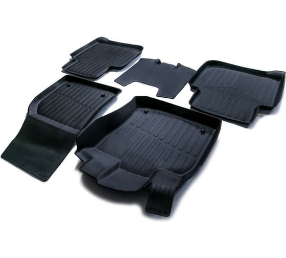Резиновые коврики SRTK 3D PREMIUM в салон Skoda Kodiaq 2016- PR.SK.KOD.16G.02X55 1
