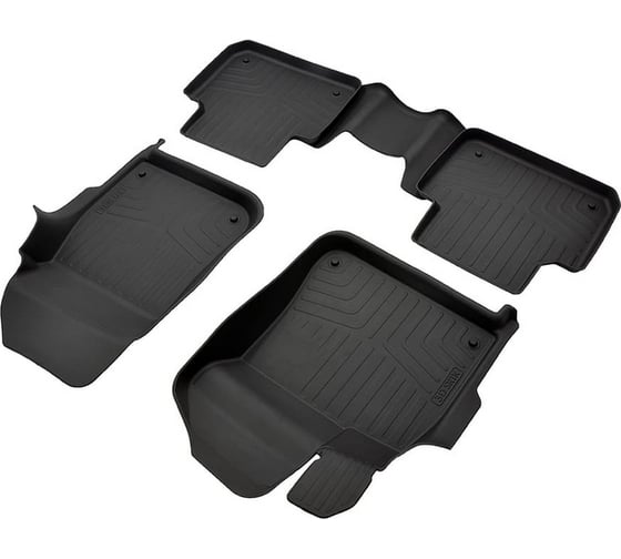 Резиновые передние коврики SRTK 3D LUX в салон Volkswagen Touareg III 18- / Porsche Cayenne 17- PER.3D.VW.TOUAR.18G.08005