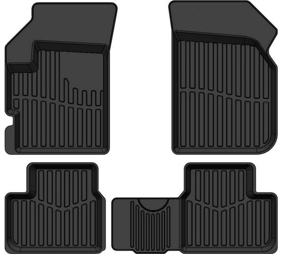 Резиновые коврики SRTK 3D PREMIUM в салон Ravon Matiz 2015- PR.RV.MAT.15G.02X11 1
