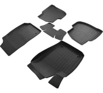 Резиновые коврики SRTK 3D PREMIUM в салон Volkswagen Polo SD 2009- низкий борт PR.NB.W.POL.SD.09G.02024