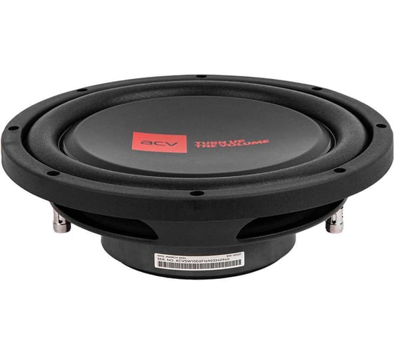 Сабвуфер ACV SLIM 25см/RMS 300Wt/2+2Om/SPL 87дБ SW-10D2F