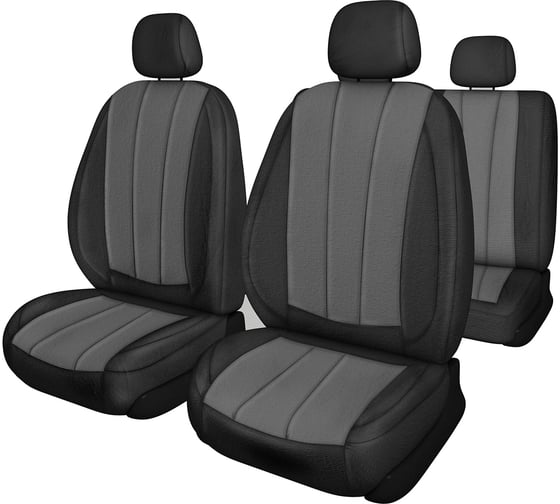 Чехлы на сиденья SKYWAY HYUNDAI SOLARIS 2011-2017 г.в., седан, жаккард, 11 предметов, раздельная спинка NEXT S01306005 1