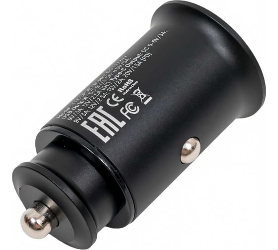 Автомобильное зарядное устройство TFN RAPID 2хUSB, 5 A, QC/PD, без кабеля TFN-CCRPD30W01