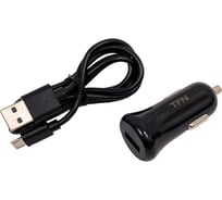 Автомобильное зарядное устройство TFN 1 А, кабель microUSB TFN-CC1U1AMICBK