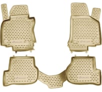 Коврики Element в салон MITSUBISHI Pajero IV /V80/, 3 дв, 2006 -, 4 шт, бежевые RSA-3518212