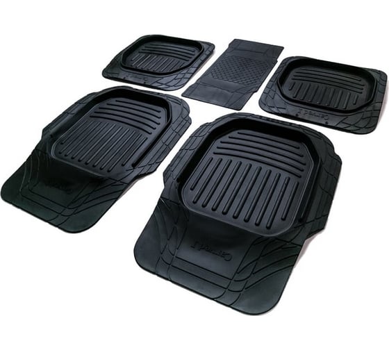 Коврики в салон SRTK STANDART Carved I резиновые, универсальные, с перемычкой CARVED1.03037