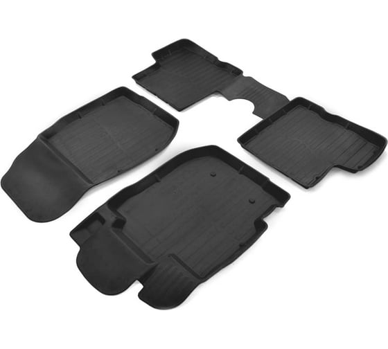 Резиновые коврики SRTK 3D PREMIUM в салон Nissan Terrano 2WD/4WD 2014-2016 PR.NS.TER.14G.02X35 1