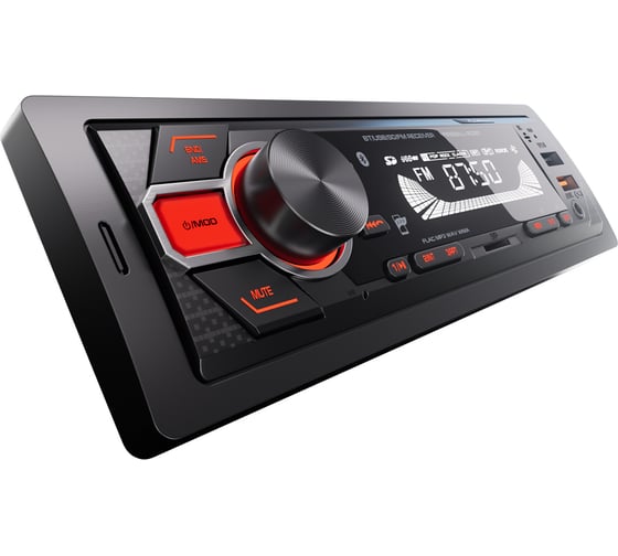 Ресивер AurA USB/SD/MMC 4x51w, FLAC, 2xUSB/micro SD/BT, APP, 2 RCA, красная подсветка FIREBALL-203BT 1