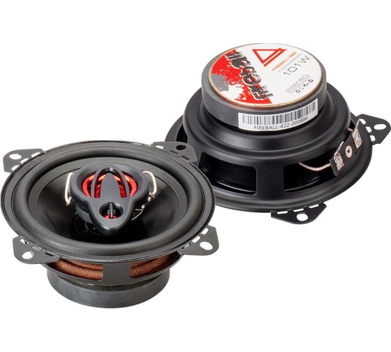 Коаксиальная акустика AURA 4" (10 см) 2-полосная, 51/101w, 80Hz - 20kHz, 90db, 42мм FIREBALL-422