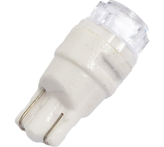 Автолампа SKYWAY диодная, T10W5W, 24 В, 3 SMD диода, без цоколя, 1-контакт, белая, габариты/номер S08202059