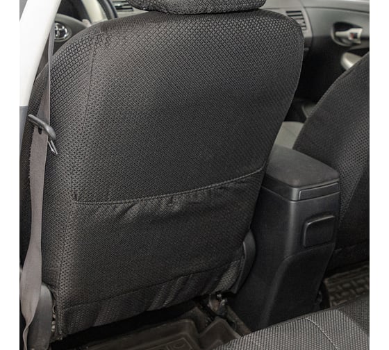Чехлы на сиденья SKYWAY NEXT для TOYOTA COROLLA 2006-2013 г.в., седан, жаккард, 15 предметов, темно-серый, левый руль S01306028