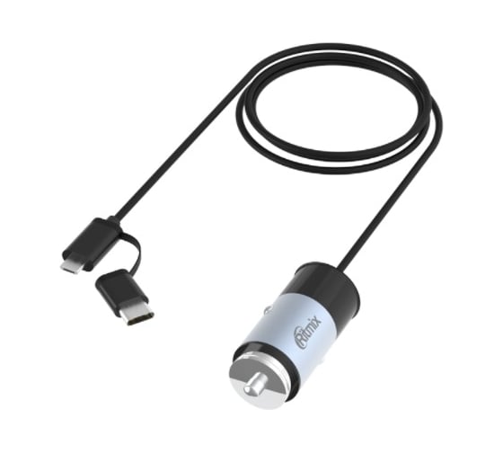Автомобильное зарядное устройство RITMIX RM-5240MC Gunshell 80000312