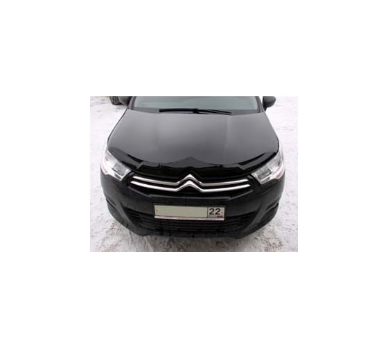 Дефлектор капота Sim CITROEN C4 Hatchback 5 door 2011 темный NLD.SCIC41112