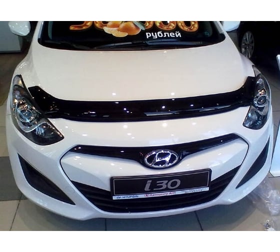 Дефлектор капота Sim HYUNDAI i30 2012- темный NLD.SHYI301212