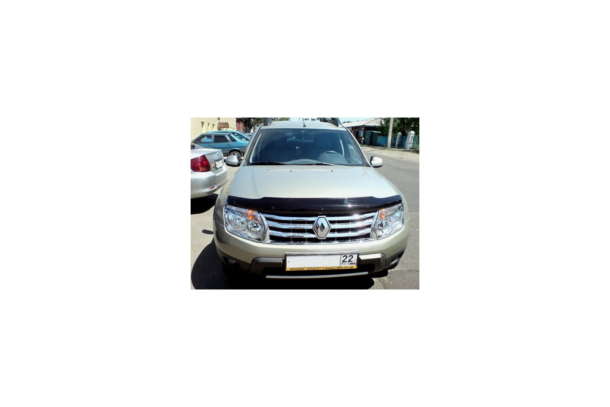 Дефлектор капота Sim RENAULT DUSTER 2011- темный NLD.SREDUS1112 - выгодная  цена, отзывы, характеристики, фото - купить в Москве и РФ