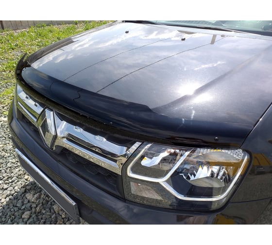 Дефлектор капота Sim RENAULT DUSTER 2011- темный NLD.SREDUS1112