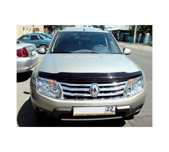 Дефлектор капота Sim RENAULT DUSTER 2011- темный NLD.SREDUS1112