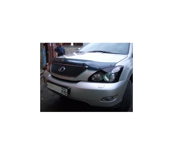 Дефлектор капота Sim TOYOTA HARRIER/LEXUS RX330, 350, 400h 2003-2009 темный NLD.SLRX3000312