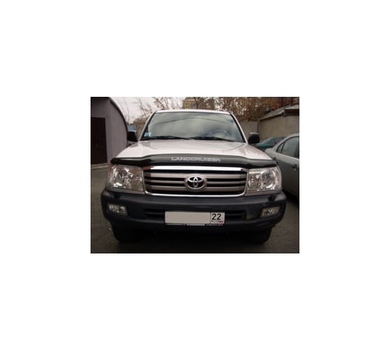 Дефлектор капота Sim TOYOTA LAND CRUISER 100 1998- темный NLD.STOLCR9812
