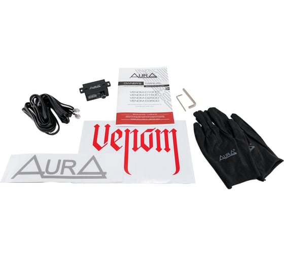 Усилитель мощности AurA 1-канальный, 1x1200Вт 4_, 1x2300Вт 2_, 1x3500 1_ RMS, 20—250Hz, 480x183x62мм VENOM-D3500