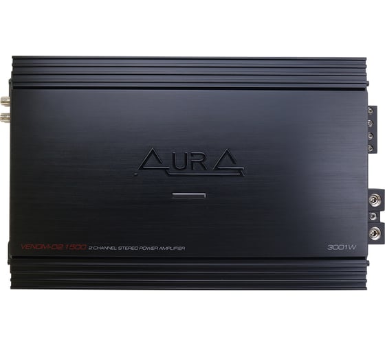 Усилитель мощности AurA 2-канальный, 2x700Вт 4_, 2x1100Вт 2_, 2x1500Вт 1_ RMS, 10Hz-34kHz, 450x158x56мм VENOM-D2.1500 1