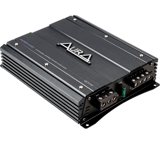 Усилитель мощности AurA 2-канальный, 2x80W RMS, Высоковольтный вход (Hi-level input) INDIGO-2.80 1