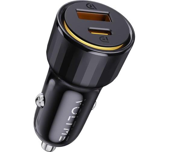 АЗУ VOLTME Cazo C48CA Car Charger, 48W, PD3.0, QC4+, черный D2034