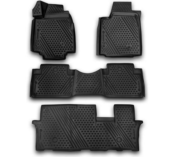 Коврики Element 3D в салон HONDA Pilot, 2008-2012, 2012-2016, 4 шт. полиуретан ORIG.3D.18.12.210
