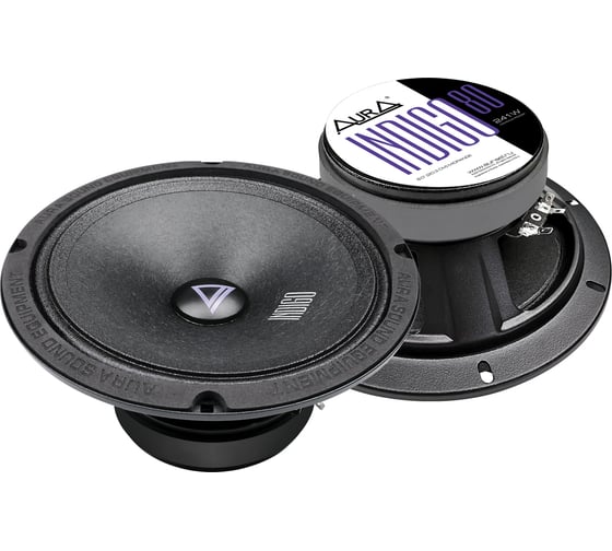 СЧ-драйвер AURA 8" (20 см), 4 Ом 90Hz-20kHz, 96 db, 121/241Вт, монт.глубина 88мм INDIGO-80